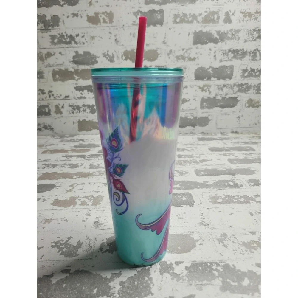 Starbucks‎ 2024 Holiday Iridescent Holo Siren Mermaid Star Lid 24 Oz Tumbler